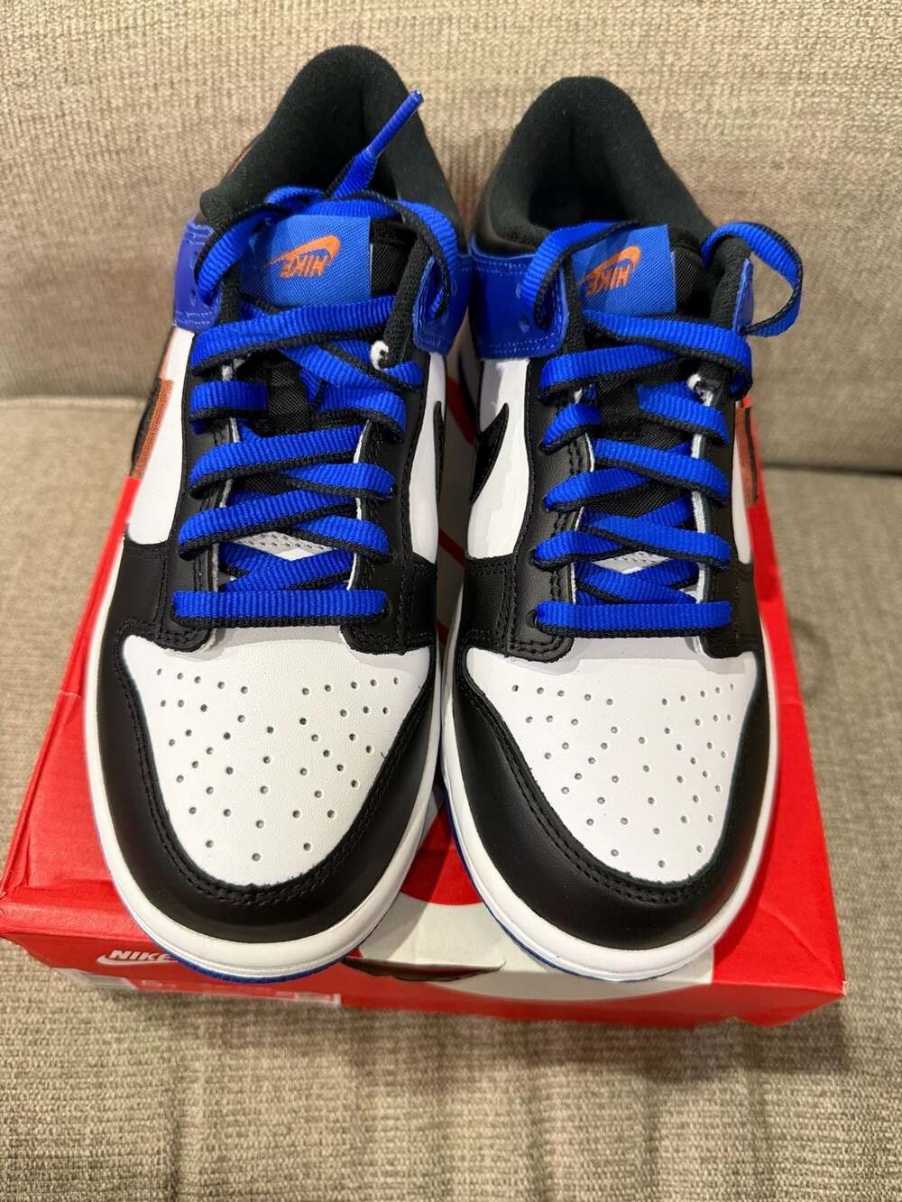 Nike Dunk Low SE (GS) White/Black-Racer Blue Size 5Y